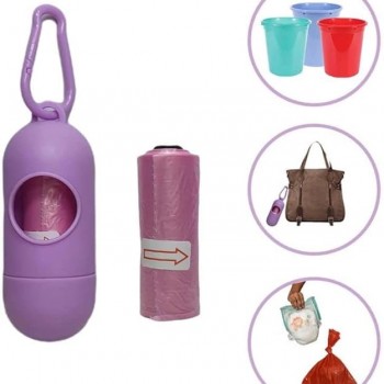 Dog Poop Bag Dispenser And Leash Clip For Easy Cleanup