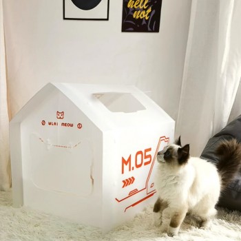 Closed Portable Cat Sandbox, Large Leak-Proof Toilet, Indoor Cat Bedpans, Kedi Tuvaleti Litter Box, Size-56cm X 53cm X 62