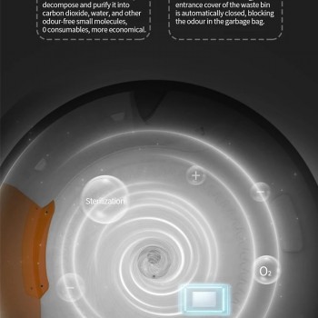 Smart Cat Litter Basin Automatic Cat Litter Box Self-Cleaning Sandbox Toilet for Multiple Cats - 9L