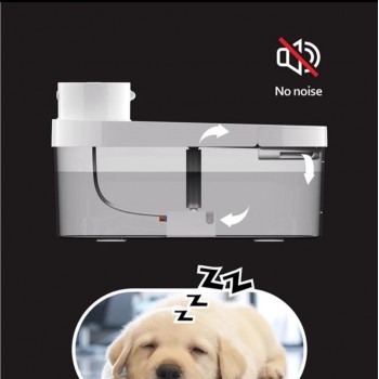 Stainless Steel Cat Water Fountain Automatic Sensor Water Bowl Pet Dispenser Bowl Wireless Charging 4L