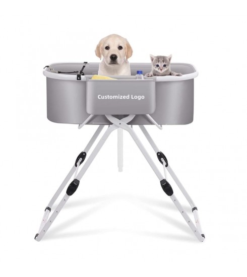 Dog Grooming Tub Pet Grooming Tub, Stainless Steel Dog Wash