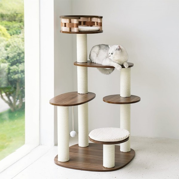 Solid wood modern style cat jumping platform Solid wood modern style cat jumping platform
