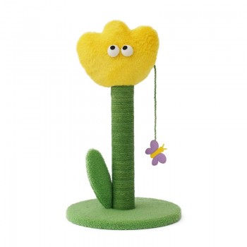 cat scratching post is made of high-quality short plush fabric, which keeps warm and makes cats play more comfortably.Yellow 350 x 350 x 570mm cat scratching post is made of high-quality short plush fabric, which keeps warm and makes cats play more comfortably.Yellow 350 x 350 x 570mm