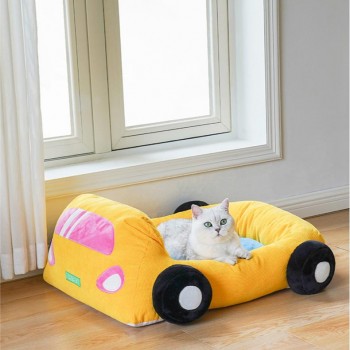 Washable Pet Bed, Convertible Car Dog Nest, Four Seasons, Cute Winter Warm Cat Bed, Small Dog