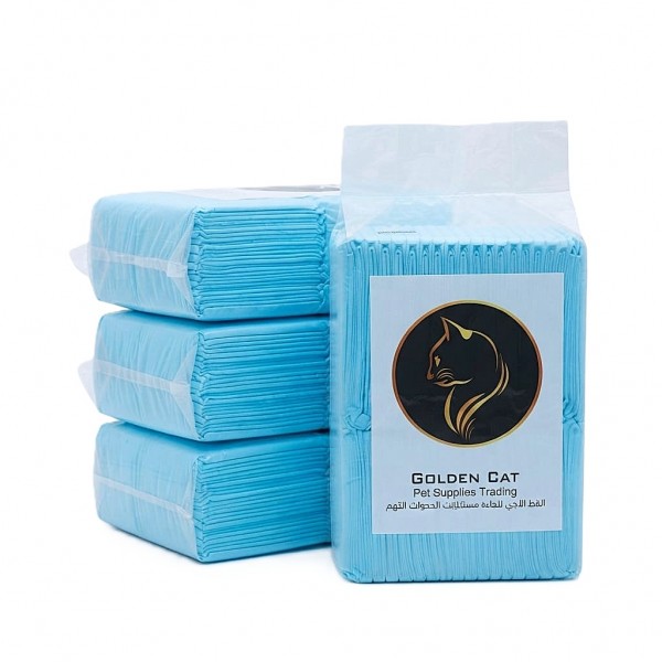 Golden Cat Pet Training Pads 160-Pack (4 Bags) 60 × 60 cm – Super Absorbent 5-Layer Puppy Pee Pads, Quick-Dry Surface, Waterproof Backing, Odour Control for Dogs, Cats, Rabbits & Small Pets Golden Cat Pet Training Pads 160-Pack (4 Bags) 60 × 60 cm – Super Absorbent 5-Layer Puppy Pee Pads, Quick-Dry Surface, Waterproof Backing, Odour Control for Dogs, Cats, Rabbits & Small Pets