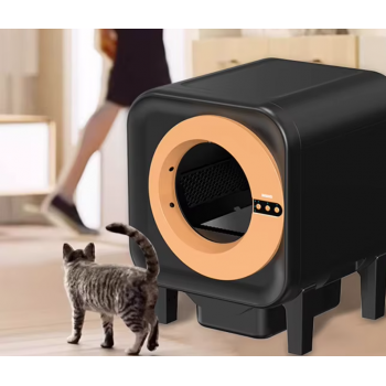 5G Smart Automatic Cat Litter Box with WIFI APP Control, Self-Cleaning, Odor-Free Ventilation, 65L Large Capacity, Health Monitoring & Multi-Language Support for Cats