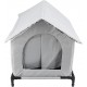 Gernie Outdoor Cat House Waterproof Weather-Resistant Shelter for Outdoor & Stray Cats, Insulated Enclosed Tent with Elevated Design, Chew-Resistant Fabric, 18 Accessories, Gray, 50 x 48 x 50 cm