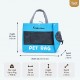Fashion Breathable Pet Carrier Bag for Cats and Small Dogs, Portable Travel Tote with Large Mesh Window, Side Access Pocket, Sturdy Handles, Lightweight Shoulder Bag for Walking, Vet Visits & Outdoor Travel, Up to 9kg, 36 x 34.5 x 16cm