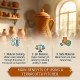 Handcrafted Moroccan Terracotta Pitcher with Lid, Natural Clay Water Jug, Hand-Carved Leaf Design, Rustic Earthenware Beverage Pitcher, Decorative Pottery Vase, 14 x 13 x 27 cm