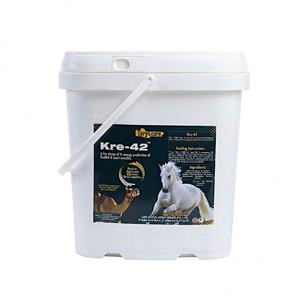 Care & Cure Kre-42 Alkaline Creatine Powder Supplement for Horses and Racing Animals Muscle Energy Strength and Performance Support for Training and Exercise 5 lb 2350 g Care & Cure Kre-42 Alkaline Creatine Powder Supplement for Horses and Racing Animals Muscle Energy Strength and Performance Support for Training and Exercise 5 lb 2350 g