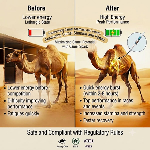 Care & Cure Camel Spark Oral Energy Booster Paste for Racing Camels, Quick Energy Support Supplement, 80 ml Tube