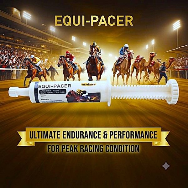 Care & Cure Equi-Pacer Oral Paste 80ml for Horses and Racing Animals, Slow Release Energy and Endurance Support Supplement with Creatine, Amino Acids, D Ribose and B Vitamins