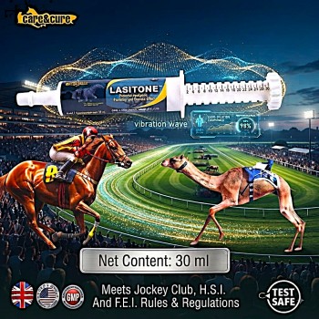 LASITONE™ Oral Paste 30 ml for Horses and Camels, Equine and Camel Racing Animal Supplement, Pre Race Performance Support Paste, Easy Oral Administration Tube, Care & Cure Animal Health