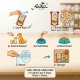 SAFA Freshen Cube Chicken Freeze Dried Raw Cat and Dog Treat 50g 100% Natural Chicken Freeze Dried Pet Snack High Protein 82% Low Fat Complementary Treat Reward and Food Mixer for Adult Cats and Dogs Muscle Support Made in Oman