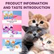 Pink Moments Lickable Cat Treat Salmon & Chicken 15g x 4 Creamy Puree Squeeze Snack Grain Free Cat Food Topper with Taurine Wheatgrass Fiber for Kittens and Adult Cats