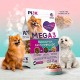 Pink Mega 3 Grain Free Dog Food Duck & Fish Recipe All Life Stages Triple Texture Kibble Air Dried & Freeze Dried Raw High Protein Complete Balanced Nutrition 1.8 kg
