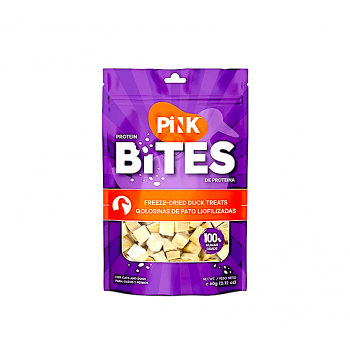 Pink Bites Freeze Dried Duck Treats for Cats and Dogs 60g, 100% Pure Duck Meat, High Protein Pet Treat, Single Ingredient Natural Meat Snack, Training Reward & Meal Topper, All Life Stages