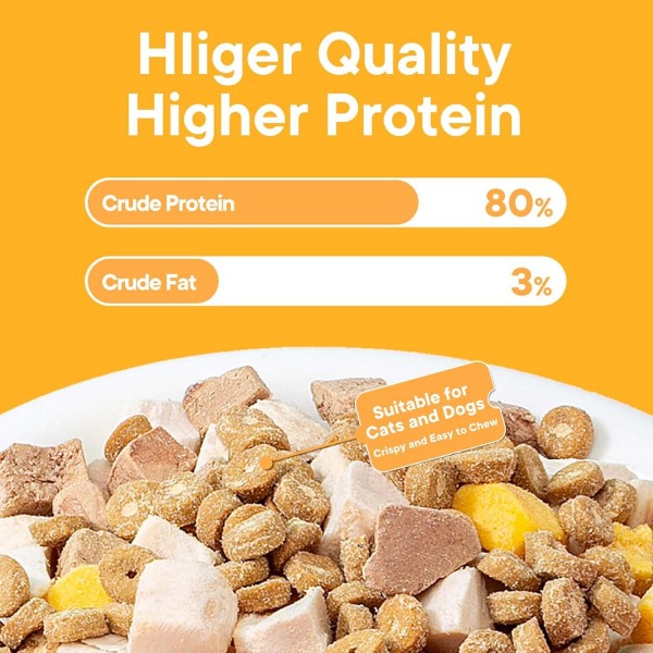 Pink Bites Freeze Dried Duck Treats for Cats and Dogs 60g, 100% Pure Duck Meat, High Protein Pet Treat, Single Ingredient Natural Meat Snack, Training Reward & Meal Topper, All Life Stages