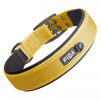Fida Heavy Duty Dog Collar – Yellow - XL Fida Heavy Duty Dog Collar – Yellow - XL