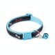 Pets Club Adjustable Cat Collar with Bell – Blue & Black Design, Breakaway Safety Buckle, Comfortable Fit for Cats, Stylish & Durable