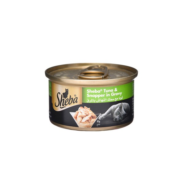 Sheba Cat Tuna tuna & snapper In Gravy can(85g)