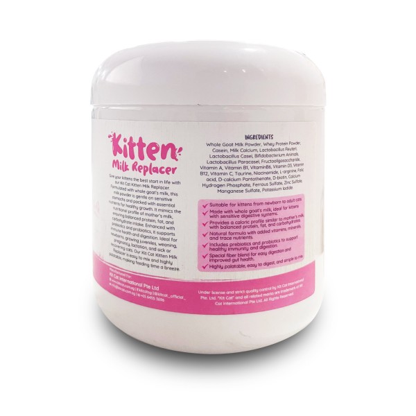 Kit Cat Kitten Milk Replacer 200g  For Cat + FREE Nursing Kit