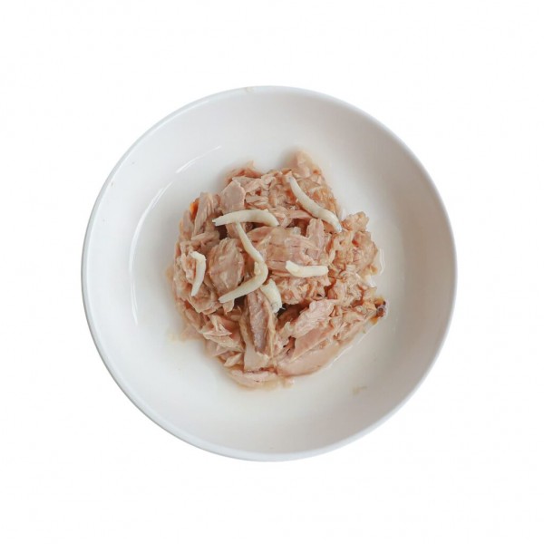 Kit Cat Deboned Tuna & Whitebait Toppers Wet Cat Food, 6 x 50g – Grain-Free Natural Cat Food Topper with Omega-3 & Taurine, Hairball Control, No Artificial Preservatives, No Pork or Lard