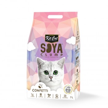 Kit Cat Soya Clump Soybean Litter  Confetti ( 7L )