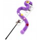Cozy Paws Purple Cat Teaser Wand – 50cm Interactive Plush Toy for Cats | Durable Feather-Like Hunting Stick for Indoor Play & Exercise