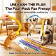 Cozy Paws Blue Cat Teaser Wand – 50cm Interactive Plush Toy for Cats | Soft Durable Hunting Stick for Indoor Exercise, Chase & Play