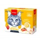 WANPY Lickable Cream Spoon Chicken Cat Treat – 16g x 10pcs Box | Grain-Free 100% Real Chicken Cat Wet Cream Purée Snack | High-Protein Complementary Food with Taurine & Vitamins | Mess-Free Lickable Cat Treat for Kittens & Adult Cats