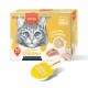 WANPY Lickable Cream Spoon Chicken Cat Treat – 16g x 10pcs Box | Grain-Free 100% Real Chicken Cat Wet Cream Purée Snack | High-Protein Complementary Food with Taurine & Vitamins | Mess-Free Lickable Cat Treat for Kittens & Adult Cats