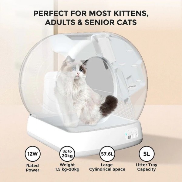 AirRobo Automatic Cat Litter Box with camera ( MODEL 2 )