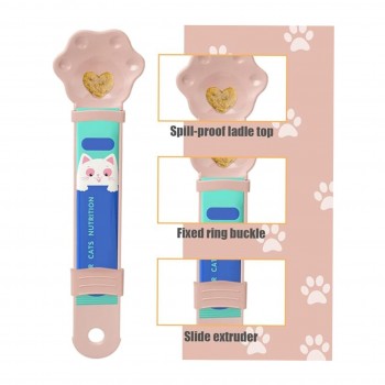 Cat Strip Feeder, Pet Feeder Cat Strip Squeeze Spoon, Cat Snack Spoon for Lickable Wet Cat Pet Liquid.