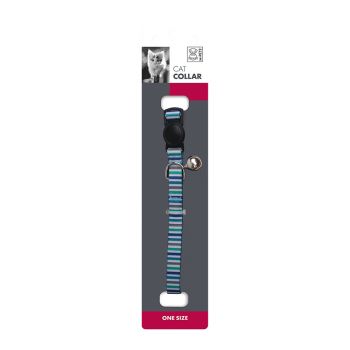 M-PETS Lines Cat Collar (Pink/blue) M-PETS Lines Cat Collar (Pink/blue)