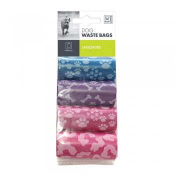 M-PETS Dog Waste Bags Mixed Colors 80 Bags (4×20) M-PETS Dog Waste Bags Mixed Colors 80 Bags (4×20)