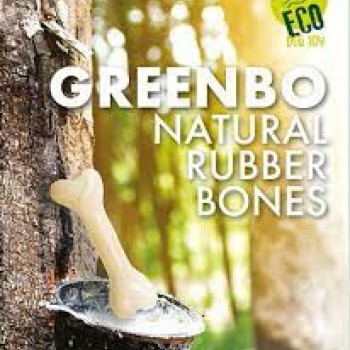 M-PETS Greenbo Natural Rubber Bone Dog Toy (S)
