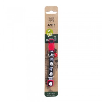 M-PETS Zany Cat Eco Collar Red & Black M-PETS Zany Cat Eco Collar Red & Black