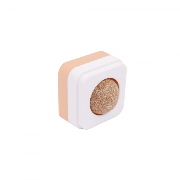 M-PETS Herball Gall Fruit Ball Interactive Cat Toy Beige 4.5 x 4.5 x 4 cm Silvervine Wall Mounted Catnip Ball for Dental Care Furball Control and Boredom Relief