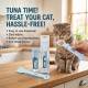 M-PETS Creamy Cat Spoon Baby Blue – Mess-Free Treat Dispenser for Cats, Ergonomic 27 cm Feeding Spoon for Creamy Cat Treats, Easy to Use & Store (27 x 6.5 x 0.5 cm)