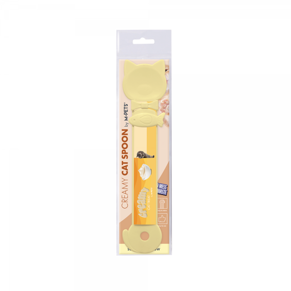M-PETS Creamy Cat Spoon Sunshine Yellow – Mess-Free Cat Treat Dispenser Spoon, Ergonomic Feeding Tool for Creamy Cat Treats, Easy to Use & Store (27 x 6.5 x 0.5 cm) M-PETS Creamy Cat Spoon Sunshine Yellow – Mess-Free Cat Treat Dispenser Spoon, Ergonomic Feeding Tool for Creamy Cat Treats, Easy to Use & Store (27 x 6.5 x 0.5 cm)