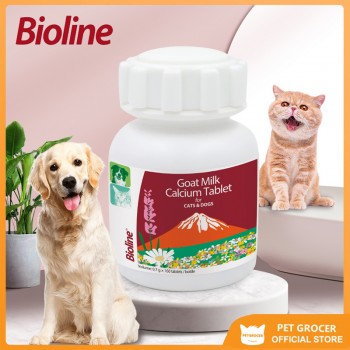 Bioline Goat's Milk Calcium Tablet 160 Pcs - Suitable For Dogs And Cats Of All Ages