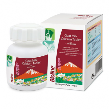 Bioline Goat's Milk Calcium Tablet 160 Pcs - Suitable For Dogs And Cats Of All Ages Bioline Goat's Milk Calcium Tablet 160 Pcs - Suitable For Dogs And Cats Of All Ages