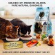 GOLDEN CAT Salmon Dry Cat Food 24kg (8 x 3kg Packs) | Adult Cat Food | High Protein Dry Food with Omega 3 | Complete Balanced Nutrition for Adult Cats All Breeds