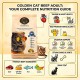 Adult Cat Dry Food 24kg – Golden Cat Beef Flavoured, 8 x 3kg Pack, 29% High Protein, Complete Balanced Nutrition with Taurine, Vitamins & Minerals, 2 Boxes