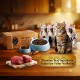 Adult Cat Dry Food 36kg – Golden Cat Beef Flavoured, 12 x 3kg Pack, 29% High Protein, Complete Balanced Nutrition with Taurine, Vitamins & Minerals, 3 Boxes