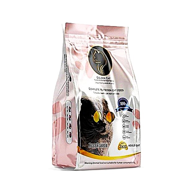 Adult Cat Dry Food 36kg – Golden Cat Beef Flavoured, 12 x 3kg Pack, 29% High Protein, Complete Balanced Nutrition with Taurine, Vitamins & Minerals, 3 Boxes