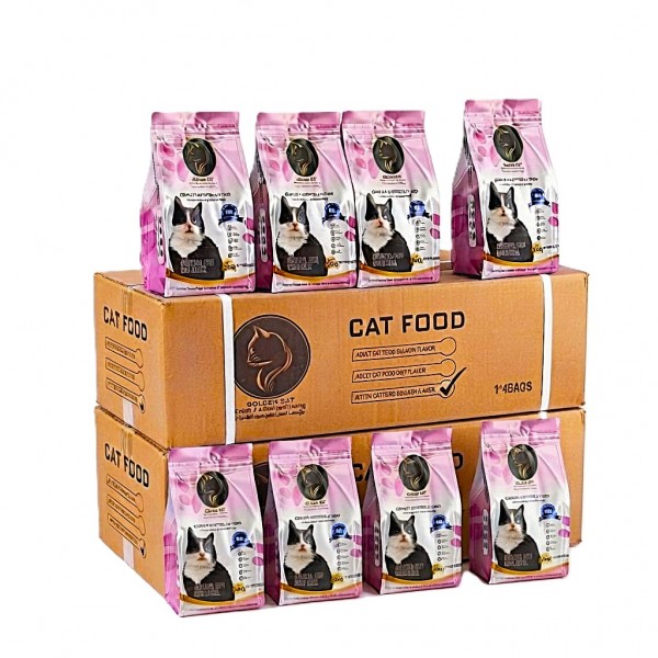 GOLDEN CAT 24 KG Cat Dry Food | 3kg x 8 Bags 2 Cartons | Chicken Fish Egg & Milk Flavor | 32% High Protein Complete Cat Nutrition for Kittens Adult & Mother Cats GOLDEN CAT 24 KG Cat Dry Food | 3kg x 8 Bags 2 Cartons | Chicken Fish Egg & Milk Flavor | 32% High Protein Complete Cat Nutrition for Kittens Adult & Mother Cats