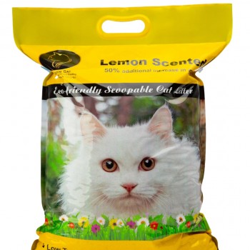 Golden Cat Cat Litter Bentonite Strong Clumping Lemon Scented (8kg)