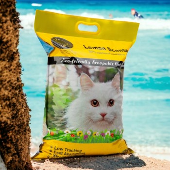 Golden Cat Cat Litter Bentonite Strong Clumping Lemon Scented (8kg)